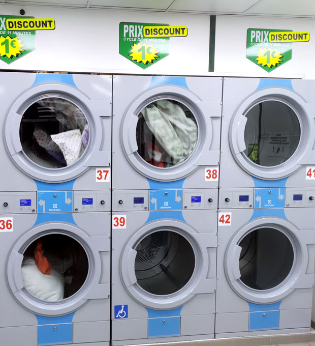 Machines à laver, Laverie self-service automatique MG avenue de Clichy 75017 Paris